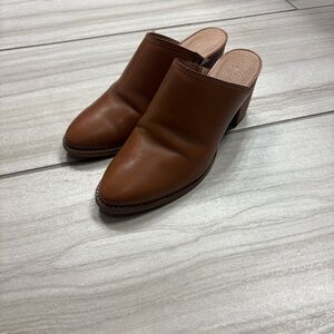 Madewell Tan Leather Women's Mules